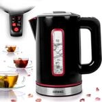 Duronic EK30 BK Wasserkocher, 1,5 Liter Volumen, mit Sichtfenster 