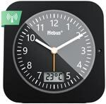 Mebus Funk-Wecker mit Thermometer/Datumsanzeige, Schlummerfunktion, gro&szlig;es