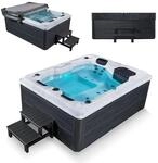 Artsauna Outdoor Whirlpool Oasis mit Treppe - Spa mit Massaged&uuml;sen,...
