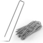 GARDEBRUK&reg; 100x Erdanker verzinkter Stahl 150mm x 25mm &Oslash; 2,7mm Unkrautvlies