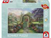 Schmidt Spiele 59940 Thomas Kinkade, Hummingbird Cottage, 1000 Teile Puzzle