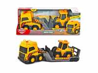 Dickie Toys – Volvo Truck Team – großer Spielzeug-LKW mit Anhänger und