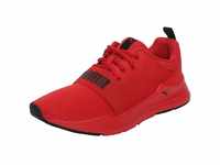 PUMA Unisex Wired Run Jr Road Running Shoe, High Risk Red Black, 37.5 EU