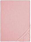 biberna Feinbiber Spannbetttuch 180x200-200x200 cm rosa | 100% Baumwolle...
