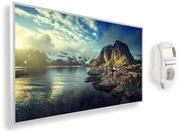 K&ouml;nighaus Infrarotheizung mit Bild - 1200 Watt + Smart Thermostat & K&ouml;nighaus APP -
