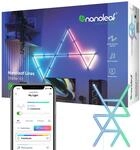 Nanoleaf Lines 60 Grad Starter Kit, 15 Smarten LED RGBW Lichtleisten - Modulare WLAN
