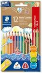 STAEDTLER Noris Jumbo 128 Buntstifte &ndash; 12er Set, Dreikant | Ergonomisch, A&middot;B&middot;S