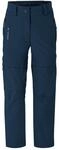 VAUDE Leichte Zip-Off-Wanderhose f&uuml;r Jungen und M&auml;dchen, zur extra kurzen...