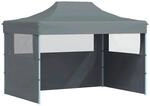 vidaXL Profi Partyzelt Faltbar mit 3 Seitenw&auml;nden Wasserbest&auml;ndig Pavillon...