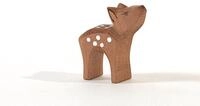OSTHEIMER 15304 Rehkitz Kopf hoch aus Holz H&ouml;he 5cm Tiere in Wald & Flur