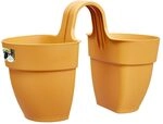 elho Vibia Campana Flower Twin 21 - &Uuml;bertopf f&uuml;r Balkon & Au&szlig;en - &Oslash; 20.5 x H 26.5