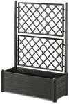 Stefanplast Kletterpflanzgef&auml;&szlig; mit Gestell - 100 x 43 x1 42 cm - Kunststoff