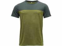 Devold Herren Norang Man Tee T-Shirt, Waldgrün/Grün meliert, L