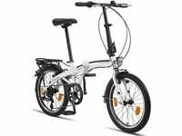 Licorne Bike CONSERES Premium Faltrad, Klapprad in 20 Zoll - Fahrrad für...
