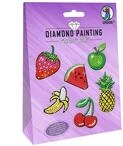 Ursus 43500004 - Diamond Painting Fruits, Stickern mit funkelnden Diamanten, Set mit