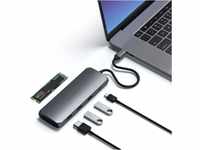 SATECHI USB-C Hybrid Multiport Adapter - Passend für M.2 SATA SSD, 4K HDMI...
