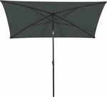 City Mittelstockschirm anthrazit/grau 140x210cm Gestell Stahl anthrazit, Bezug...
