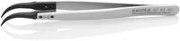 KNIPEX Pinzette mit Wechselspitzen ESD Mattiert Glatt 130 mm, 92 81 03