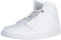 Nike Herren Air Jordan 1 Mid Basketballschuh, Wei&szlig;, 47 EU