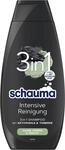 Schauma Schwarzkopf 3in1 Shampoo Intensive Reinigung (1x 400 ml), Haarshampoo...