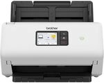 Brother ADS-4500W, Flexibler Dokumentenscanner mit USB, LAN und WLAN, Duplex Scan,