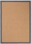 carpetfine Sisalteppich Grau 120x170 cm | Moderner Teppich f&uuml;r Wohn- und