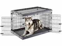 Klappkäfig für große Hunde Superior 105 Metallzaun, mit Separator, Doppelschloss