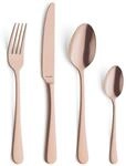Amefa AUSTIN KUPFER Besteckset 24-teilig | PVD-veredeltes goldenes Besteck Set 
