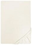 biberna Jersey Spannbettlaken 90x200-100x200 cm beige | 100% Baumwolle Spannbetttuch