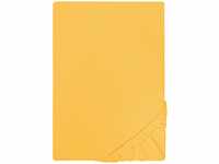 biberna Jersey-Spannbetttuch 0077155 gelb 1x 90x190 cm - 100x200 cm