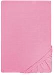 biberna Jersey Spannbettlaken 90x200-100x200 cm Rose | 100% Baumwolle Spannbetttuch