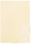 biberna Jersey Spannbettlaken 90x200-100x200 cm gelb | 100% Baumwolle Spannbetttuch