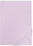 biberna Jersey Spannbettlaken 90x200-100x200 cm violett | 100% Baumwolle
