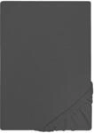 biberna Jersey Spannbettlaken 90x200-100x200 cm grau | 100% Baumwolle Spannbetttuch