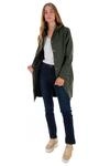 RAINS Unisex Lange wasserdichte Jacke, 03 Gr&uuml;n, L