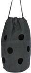 Kerbl HayBag Small, Heusack, Heunetz, 12 L&ouml;cher, grau, Baumwolle, 37 cm, 85 l, zum