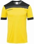 uhlsport Fu&szlig;ball Offense 23 Trikot Kinder Kurzarmshirt schwarz grau wei&szlig;