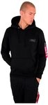 Alpha Industries Back Print Hoody Camo Print Kapuzensweat f&uuml;r Herren Black/Woodland