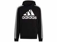 Adidas Mens M BL3S FL HD Sweatshirt, Black/White, L