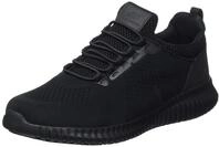 Skechers Herren CESSNOCK Sneaker, Black Textile (Water and Stain Repellent), 41.5 EU