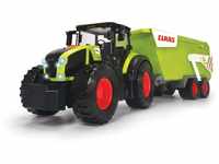 Dickie Toys-CLAAS Traktor mit Anhänger (64 cm)-großer Spielzeug-Trecker mit