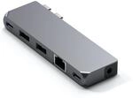 SATECHI Dual USB-C Pro Mini Hub 6-in-1, Space Grau