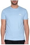 Alpha Industries Basic T Small Logo T-Shirt f&uuml;r Herren Light Blue