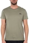 Alpha Industries Herren Backprint F&uuml;r T-Shirt, Olive/Black, M EU