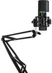 Streamplify MIC ARM - Niere RGB USB Mikrofon PC Gaming mit Befestigungsarm,