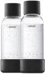 Mysoda Quick-Connect Wiederverwendbare Wasserflaschen, 2 x 0,5 l, BPA-frei,