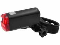 FISCHER Batterie LED Rückleuchte mit Universalhalter, Fahrradrücklicht,