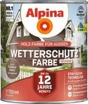 Alpina Holz-Wetterschutz-Farben &ndash; Toskanabraun, deckend &ndash; bis zu 12 Jahre Schutz