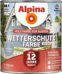 Alpina Holz-Wetterschutz-Farben &ndash; Silbergrau, deckend &ndash; bis zu 12 Jahre Schutz