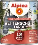 Alpina Holz-Wetterschutz-Farben &ndash; Schiefergrau, deckend &ndash; bis zu 12 Jahre Schutz